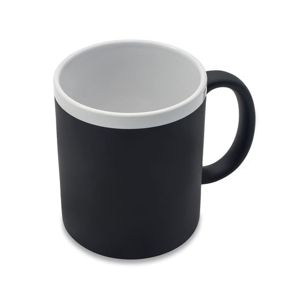 Kubek ceramiczny Velutti 350 ml, czarny