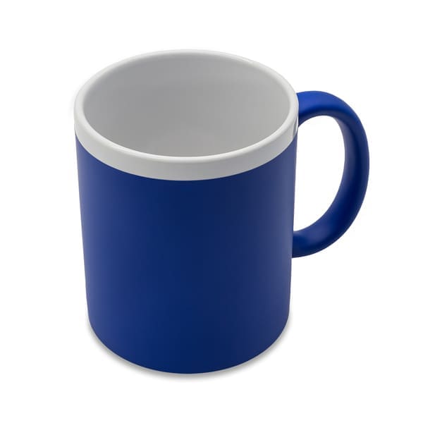 Kubek ceramiczny Velutti 350 ml, niebieski