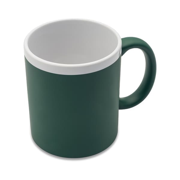 Kubek ceramiczny Velutti 350 ml, zielony