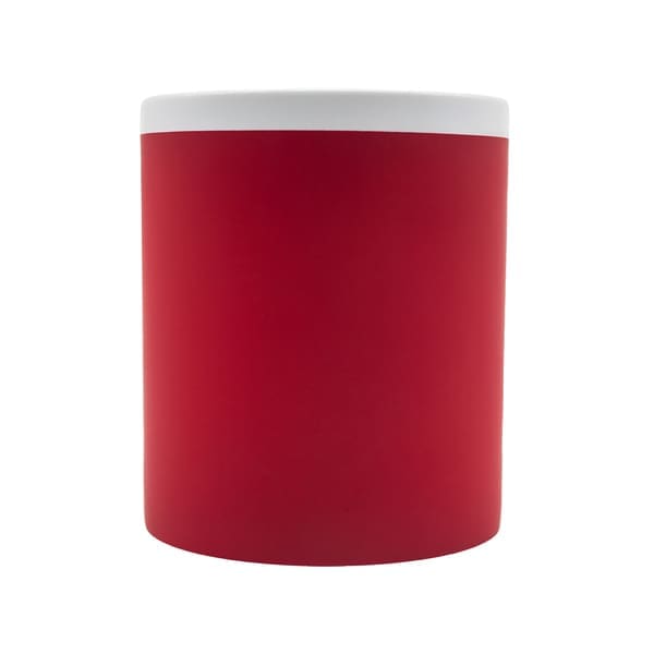 Kubek ceramiczny Velutti 350 ml, czerwony