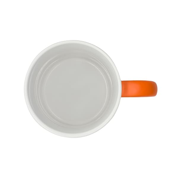 Kubek ceramiczny Velutti 350 ml, pomarańczowy