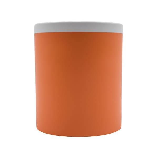 Kubek ceramiczny Velutti 350 ml, pomarańczowy