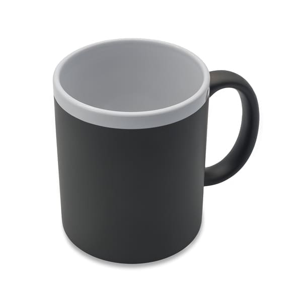 Kubek ceramiczny Velutti 350 ml, szary
