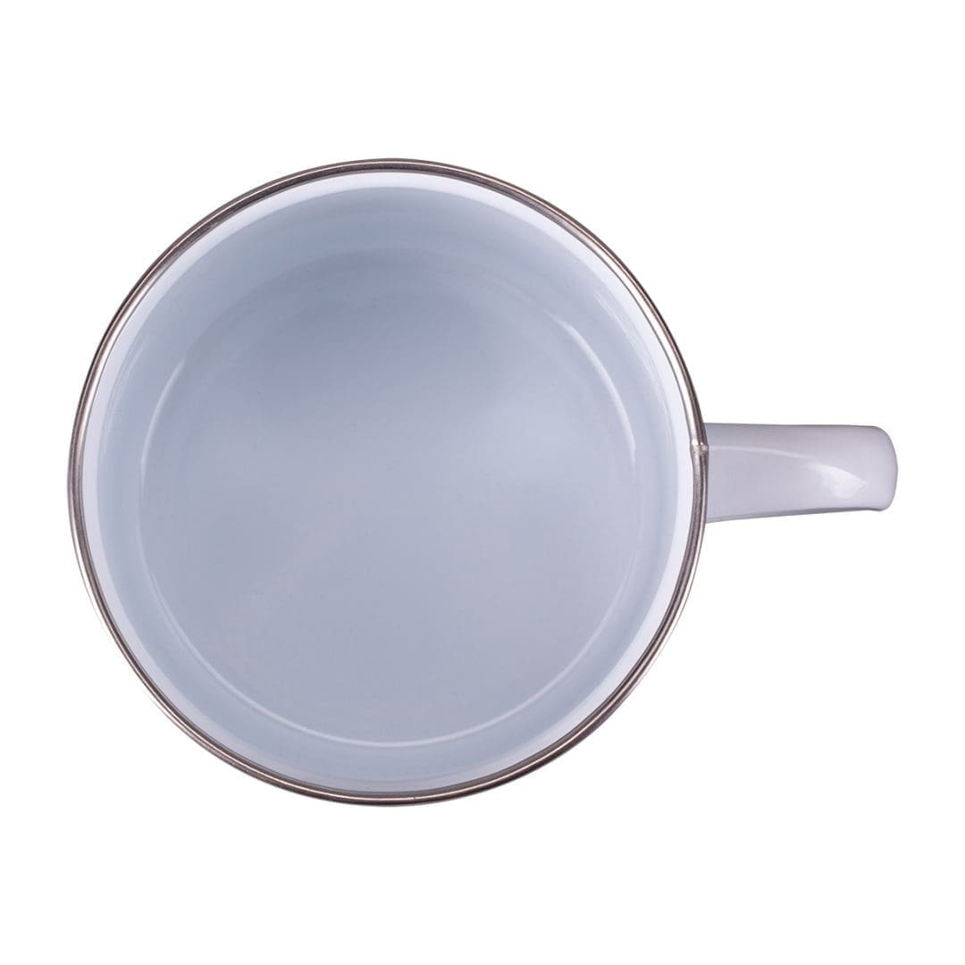 Kubek emaliowany Oldie 500 ml, biały - druga jakość