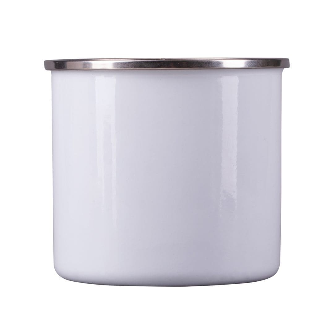 Kubek emaliowany Oldie 500 ml, biały - druga jakość