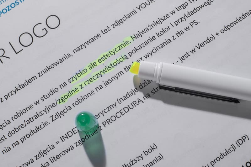 Długopis z zakreślaczem FLUO